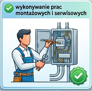 wykonanie prac montazowych i serwisowych
